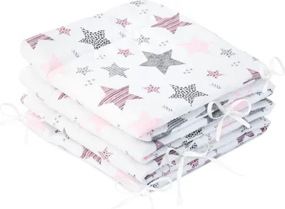 Produktbild von Amilian Bettumrandung Babybett Baby Kinder Nestchen Kantenschutz Bettnestchen Kopfumrandung für Laufstall Bettausstattung Bettschlange 210 cm