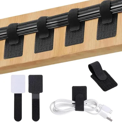 60 Stück Kabelmanagement für Schreibtische, selbstklebende Kabelhalter, Kabelorganizer und Kabelmontagezubehör