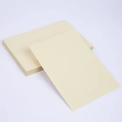 Produktbild von 100 x Geschenkkarten DIN A6 blanko Tonkarton Postkarte Chamois Creme