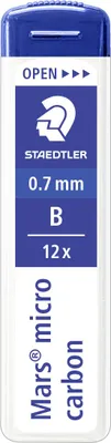 Produktbild von STAEDTLER Feinmine Mars micro 0.7mm B 12St 12 Stück