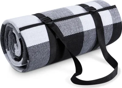 Produktbild von Picknickdecke Campingdecke XXL Strand Picknickdecke Wasserdicht Mit Tragegriff 200x300cm