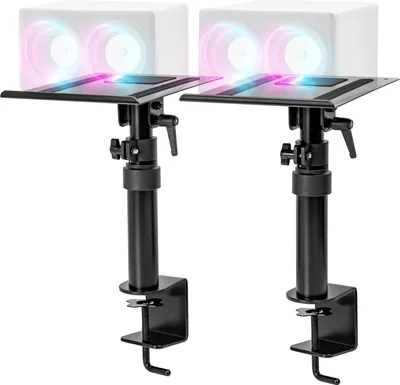 Produktbild von Duronic SPS25 Lautsprecherständer | 2 Universelle Boxen Tischhalterung | Höhenverstellbar, Drehbar, Neigbar | Boxenständer für Satellitenlautsprecher | Heimkino, Recording Studio | HiFi Monitor Stativ