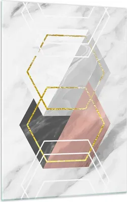 Produktbild von Bilder auf glas - Einteilig - Zahlen Weiß Golden - 50x70cm - Glasbilder - Wandbilder - Bilder - zum Aufhängen bereit - Wanddekoration aus Glas - Glas Bilder - Wandbild auf Glas - GPA50x70-5087