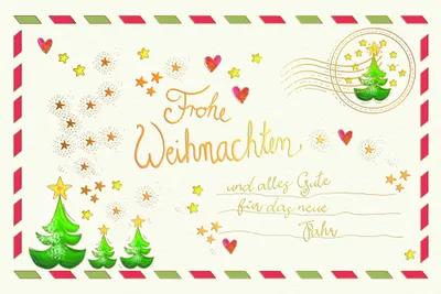Produktbild von Weihnachten Grußkarte - Glückwunschkarte mit Umschlag Skorpion`s Art