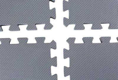 Produktbild von BodenMax® Schutzmatten Set 30x30cm mit 25 mm Stärke- grau (6 Stück)