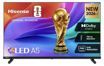Produktbild von Hisense 32A5S, 81,3 cm (32"), 1920 x 1080 Pixel, QLED, Smart-TV, WLAN, Schwarz