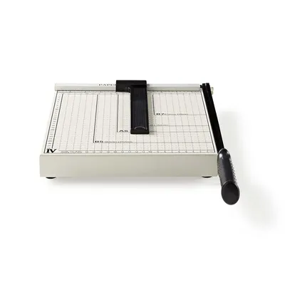 Produktbild von Nedis Papierschneidemaschine - max. Schnittgröße: 210 x 297 mm - Typ Messer: Metall - Metall - Schwarz / Weiss