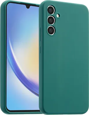 Image de Accezz Liquid Silicone Backcover pour le Samsung Galaxy A34 (5G) - Vert foncé