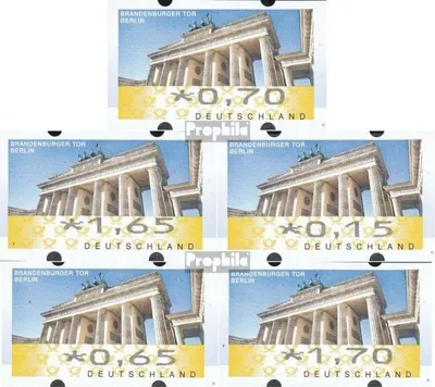 Produktbild von Briefmarken BRD (BR.Deutschland) 2008 Mi ATM6 Satz VS1 (0,15,0,65,0,70,1,65,1,70) Nominale postfrisch Automatenmarke