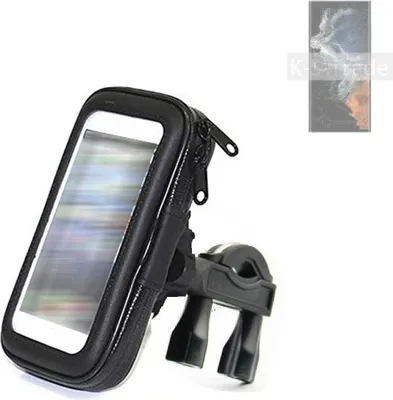 Produktbild von K-S-Trade Fahrrad-Halterung kompatibel mit Samsung Galaxy S22 Ultra Exynos Handy-Halterung Halter Lenkstange Fahrradhalterung Motorrad Bike Mount