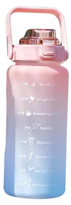 Produktbild von BPA-freie 2000ml Sportflasche PC für Wasser Getränke robust