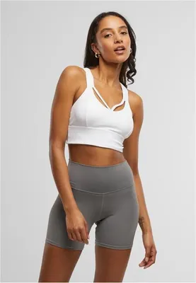 Obrázek produktu pro Dámská sportovní podprsenka Urban Classics Ladies Sports Bra crossed white - XS