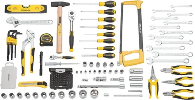 Produktbild von Stanley STMT98109-1, Schwarz, Gelb, 142 Werkzeug