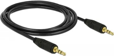 Image de Delock Câble audio - mini-phone stéréo 3.5 mm mâle à mini-phone stéréo 3.5 mm mâle