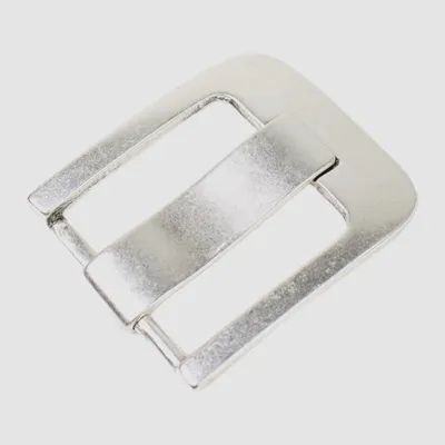 Produktbild von FRONHOFER klassische Gürtelschnalle, Breitdornschnalle, silber, 4,5 cm