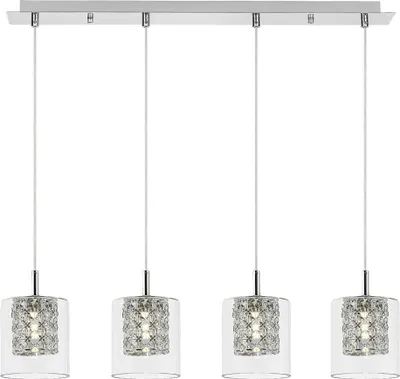 Image de Lampe suspendue G9 4x40W couleur chrome 3116 Duchess Rabalux