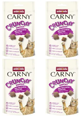 Zdjęcie produktu dla Animonda Carny Crunchy Snacks 4x50g Koktajl Mięsny Chrupiący Przysmak Dla Kota