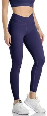 Zdjęcie produktu dla Legginsy damskie sportowe wysoka talia 7/8 do jogi treningu