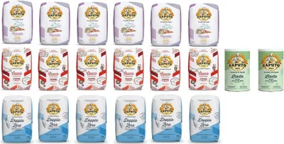Produktbild von Testpaket Farina Molino Caputo Nuvola Classica Cuoco Weichweizenmehl Pizzamehl Mehl (18 x 1kg) + 2 Caputo Lievito Hefe 100g