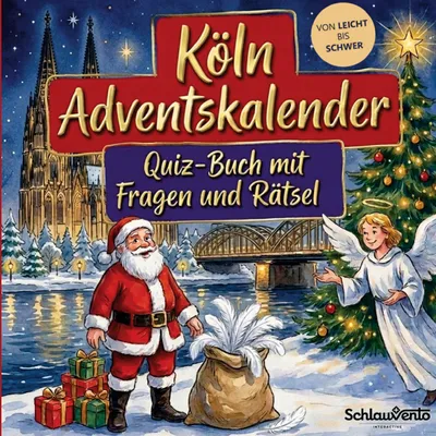 Produktbild von Köln-Adventskalender: Quiz-Buch mit Fragen und Rätsel