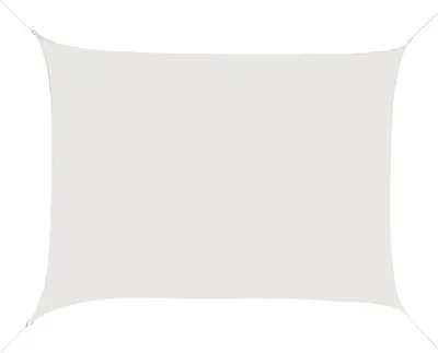 Produktbild von Sonnensegel - Rechteckig 4 x 6 m - Wasserabweisend - UV-Schutz - Polyester - Für Terrasse & Garten - Weiß