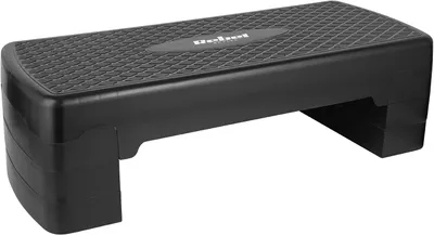 Produktbild von Aerobic Stepper 3 Stufen, höhenverstellbar, 68 cm, schwarz, für Fitness