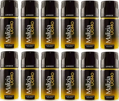 Produktbild von Malizia Uomo Amber Eau de Toilette Deodorant 12 x 150 ml