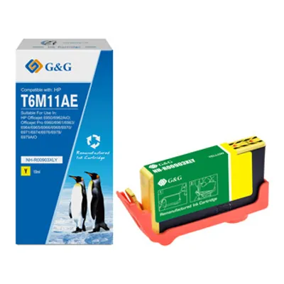 Obrázek produktu pro Kompatibilní inkoust/inkoust G&G s T6M11AE, HP 903XL, NH-R00903XLY, žlutý, 825s