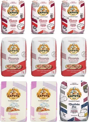 Produktbild von Testpaket Farina Molino Caputo Nuvola Pizzeria Cuoco Manitoba Pizzamehl Mehl ( 9 x 1kg )