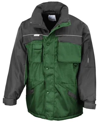 Immagine prodotto di Giacca da lavoro da uomo Result, idrorepellente, antivento FK1009 (L) (verde/nero)