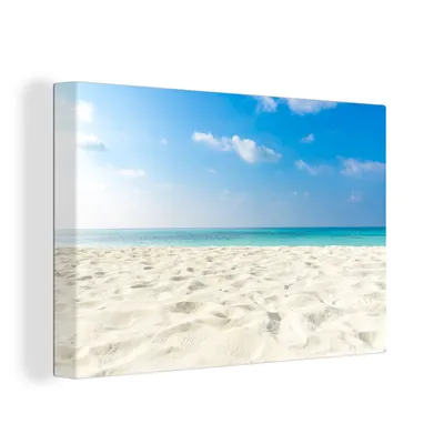 Produktbild von OneMillionCanvasses® - Leinwandbilder - 150x100 cm, Strand - Licht - Sonne, Wandbilder Kunstdruck Wanddekoration