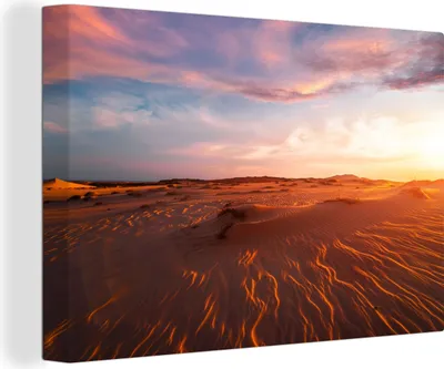 Obrázek produktu pro OneMillionCanvasses® - Obrazy na plátně - 140x90 cm, Písek - Krajina - Obloha - Poušť, Nástěnné umění tisk Nástěnná dekorace - Fotografie na plátně - Obraz na dřevěném rámu