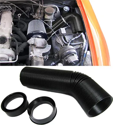 Produktbild von Luft Ansaugschlauch Set Performance schwarz universal für Sport Luftfilter