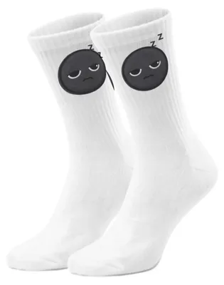 Produktbild von epicsocks Emo Moods Müdes Gesicht Socken in 37-41 im Paar