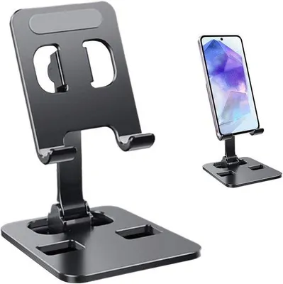 Produktbild von Bürohalter Telefon - Telefon Standard Desk - Freisprecheinrichtung - Wiggle frei Griff - 10-33 cm - Schwarz