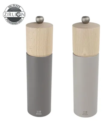 Produktbild von PEUGEOT Gewürzmühlenset BOREAL 21cm Grau Buchenholz Stahl Zirkonia Mahlwerk