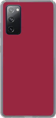 Produktbild von MuchoWow® Handyhülle Schutzhülle Hülle für Telefoonhoesje Samsung Galaxy S20 FE Rot - Einfarbig Silikon Softcase Handy Hülle - Abdeckung