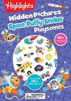 Obrázek produktu pro Space Hidden Pictures Puffy Sticker Playscenes