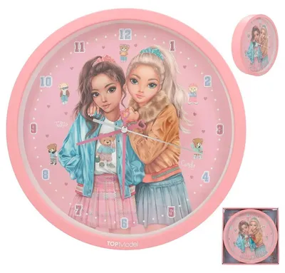 Produktbild von Depesche Wanduhr TOPModel TEAM TEDDY für Kinder - buntes Design