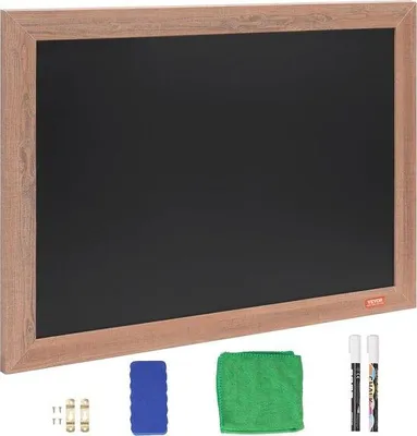 Productafbeelding van Famanu Magnetisch prikbord met houten frame - Multifunctioneel wandbord