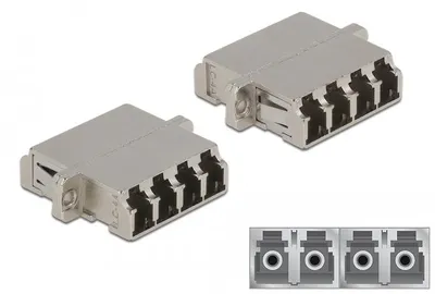 Image de DELOCK - Coupleur réseau - LC monomode (W) à LC monomode (W) - fibre optique (86875)