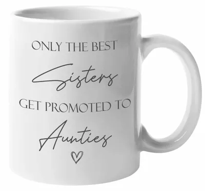 Keramik-Tasse, 275 ml – Spruch für werdende Tanten