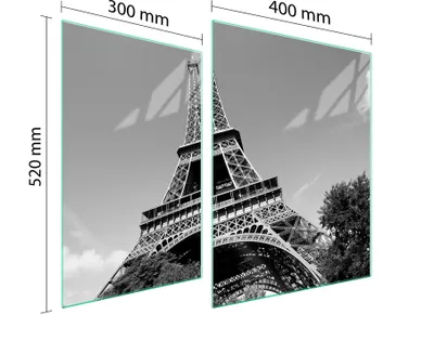 Produktbild von Glasschutzplatte Für Herd 70X52 Paris