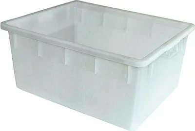 Produktbild von Kunststoffwanne, lebensmittelecht, 150 Liter, Außenmaß LxBxH 800 x 640 x 380 mm, Farbe weiß