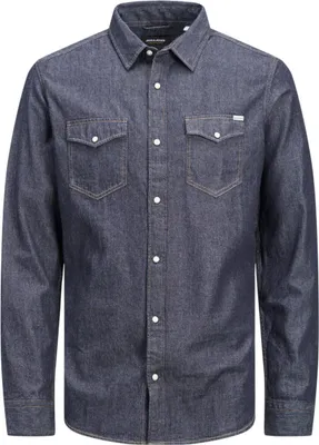 Immagine prodotto di jack and jones camicie uomo jack and jones 12138115 sheridan dark denim