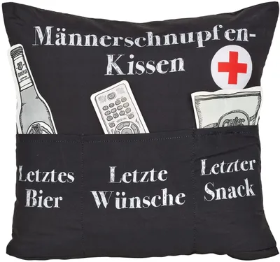 Produktbild von HERGO Sofahelden Kissen "Männerschnupfen"