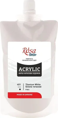 Produktbild von Rosa Studio Acrylfarbe Titanium White (401) 200 ml 1 stk