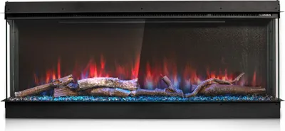 Produktbild von Termofol Elektrokamin - Kamin Elektrisch - Elektrokamin mit Heizung und Kaminfeuer - Schwarz - 203,2x46x17,9 cm