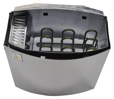 Imagen del producto de Calentador eléctrico para sauna de 4,5 kW, acero inoxidable, para saunas de hasta 6 m³