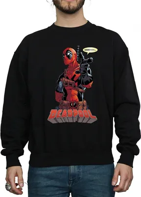 Produktbild von Deadpool - "Hey You" Sweatshirt für Herren BI476 (3XL) (Schwarz)